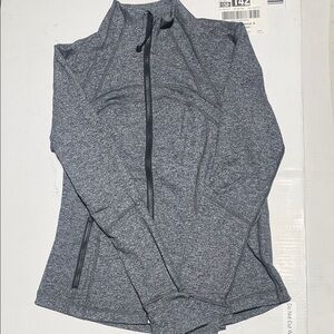 Gray Zip-Up Athletic Jacket Lululemon